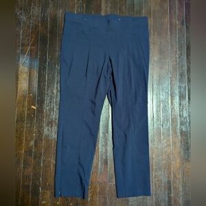 Rafaella Comfort Navy Stretch Slim Leg Front Seam Trouser Pants